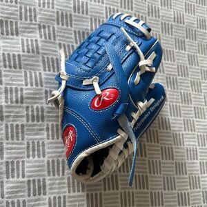 Rawlings 9” Baseball/Softball Glove Youth Blue Left Hand Glove Right Hand Throw